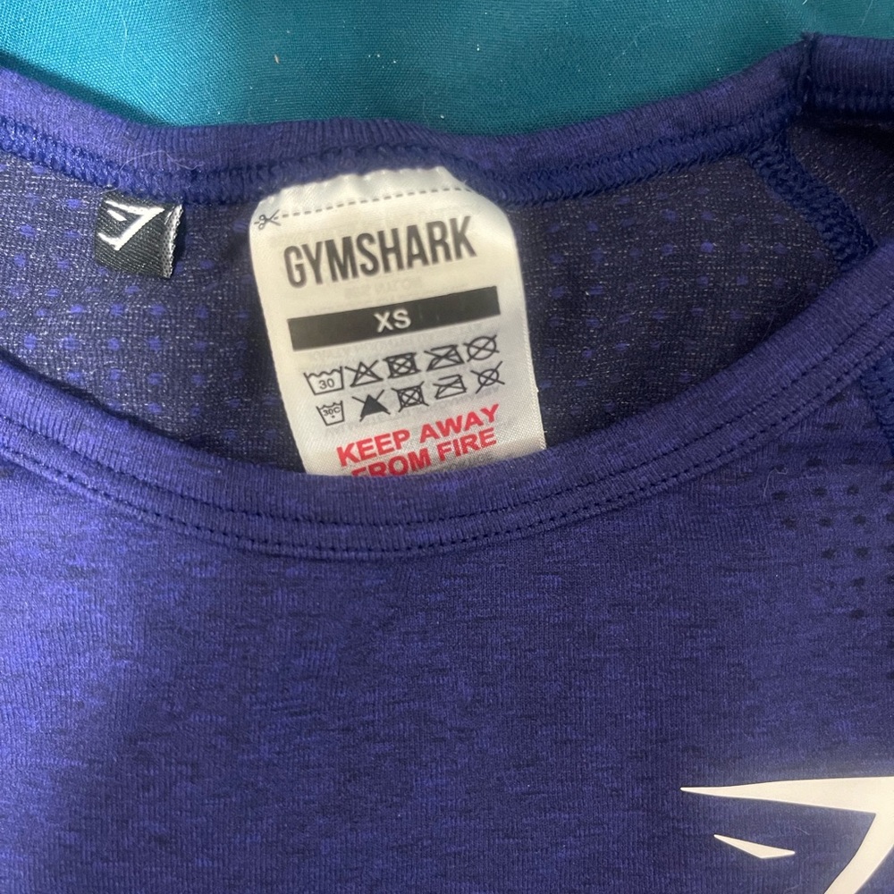 Gymshark Dark Purple Cropped Workout Top